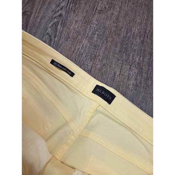 Talbots Jeans NWT 12 Light Soft Pale Yellow Slim Ankle Jeans - Picture 3 of 5